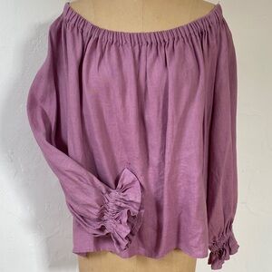 Women's Off-Shoulder Purple Top
